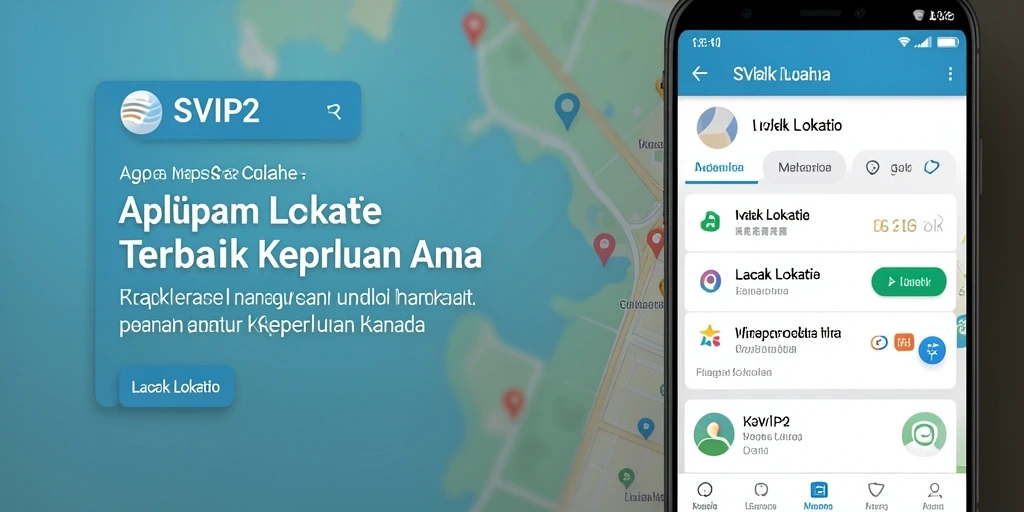 Antarmuka SVIP2 menampilkan lokasi pengguna secara real-time.